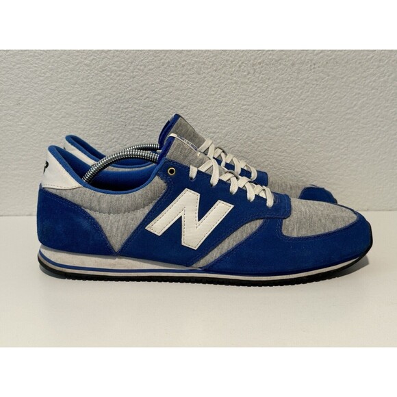 New Balance Mens 420 Running Shoe Size 12 Blue Suede Gray Sneaker Casual Lace Up main image 4